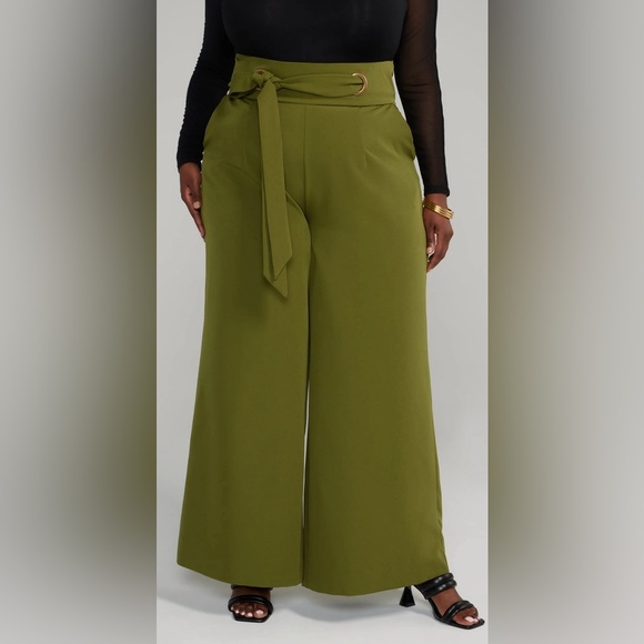 Essential Wide Leg Pant - Olive